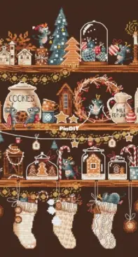 New Year Shelf by Alisa Krotik/ Алиса Кротик