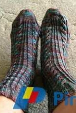Winter of Remembrance socks by Annette Derksen