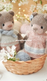 Theodore and Felicia the Little Bears by Ekaterina Popova - LovelyCreation