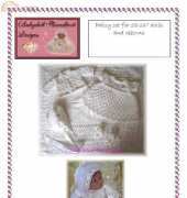 babydoll hand knit D2 daisy set 12-16"