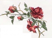 Climbing Rose by Jill Oxton from Jill Oxton's Cross Stitch and Beading 56 PCS