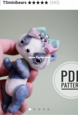 Tsminibears- Tatiana scalozub- sewing miniature panda- English