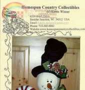 Homespun country-Candy cane Clyde