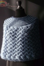 Chunky Cabled Capelet by Brian smith -Free
