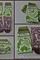 Walking On Dinosaurs by Ingrid Carré knitting socks