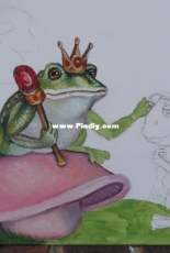 Painting in progress Froggy Prince