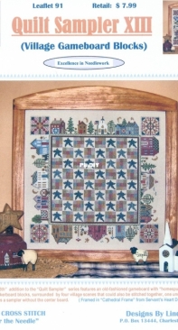 Designs by Linda Myers Leaflet 91 - Quilt Sampler XIII - Village Gameboard Blocks XSD