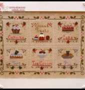 Country Cottage Needleworks CCN Sweet Treats - Border, Cupcake, Tart, Ice Cream, Pie, Cake PCS