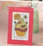 Cupcake of the Month - Fun in the Sun by Durene Jones from The World of Cross Stitching TWOCS 203 PCS
