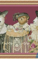 Bucilla - Sandy Clough Collection 43502 Bears High-So-Ci-Tea XSD