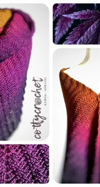 Cotty Crochet - Ewa Klimek - Cannabis Shawl - English - Polish - Free