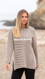 ANNIE'S SIGNATURE DESIGNS: Enigma Gansey Crochet Tunic Pattern