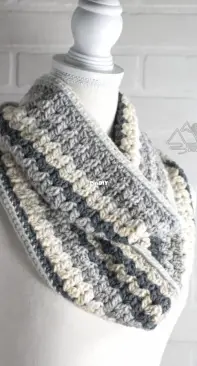 Winding Road Crochet - Lindsey Dale - Cluster Stitch Crochet Infinity Scarf - Free