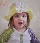 Sunset Crochet and Quilt - Bonnie Potter - Spring Daisy Sun Hat