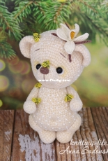 Zovutka - Anna Sadovskaya -  Teddy bear with vanilla flower - Russian