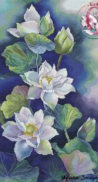 Evening Lotuses by Irina Zagorodskaya