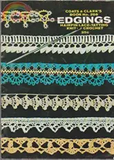 Coats & Clark-Book 208-Edgings-Hairpin Lace Tatting, Knit Crochet 1971