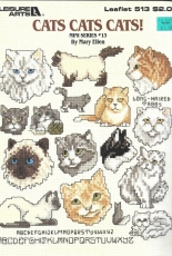 Leisure Arts Leaflet 513 - Cats, Cats, Cats Mini Series 13