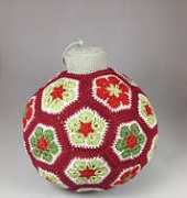 Jos crocheteria- Mega Christmas ornament of  african flowers- FREE