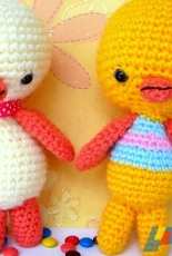 Jenny and Teddy - Jane Chan - Two little chicken Amigurumi Crochet Pattern - Free