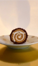Harukishi Crochet - Advent Calendar - Roll Cake - La Bûche - English and French - Free