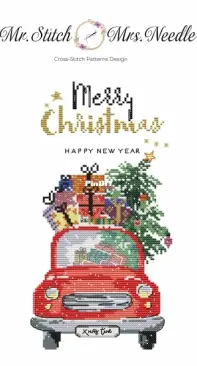 Mr.Stitch & Mrs.Needle - Christmas Car by Anna Matvieieva