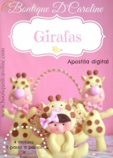 Boutique D'Caroline-Girafas (Felting Giraffes) Portuguese