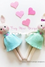 Amigurumi Aşkına - Tiny Mini Design - Demet Karabayır - Bunny in a Dress - Polish - Translated