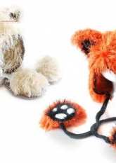 Ira Rott Designs - Ira Rott -  Furry Fox Cat Bonnet