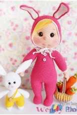 Amigurumi Aşkına - Tiny Mini Design - Demet Karabayır - Bunny Costume Wendy Doll - Russian - Translated