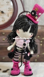 Steampunk crochet doll - Little Inspiring Soul