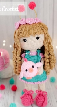 Kalu Crochet - Andry Pinzón - Flora Doll - Muñeca Flora - Spanish