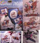 Two Designs from Leisure Arts 2366 Carousel Magic (pat)
