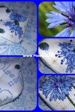 Cornflower. Faby Reilly. Biscornu