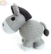 Llama Lou Crochet - Monsters Toy Box - Alyssa Voznak - Slowpoke the Donkey Modification - Free Modification - Free