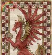 Teresa Wenzler NEW Vintage Dragon newest Medieval Cross Stitch Crafts