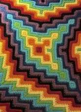 Rik Gillette - 3-Pronged Square and Ripple Blanket - FREE