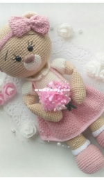 Daisy bear crochet pattern - Julia Musatova - Russian