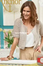 Anchor Design Team - 0022303-00001-01 Beige Summer Bolero - Free