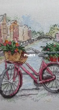 Floral Bicycle on the Bridge