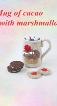 Pinky Pinky Blue - Nadejda Khegay - Mug of Cacao with Marshmallows