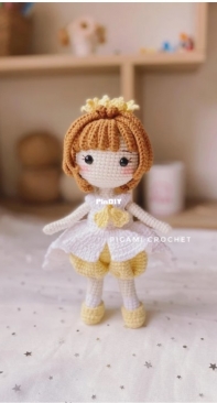 Pigami Crochet - Ý Nhi Nguyễn - Sakura Costume yellow dress