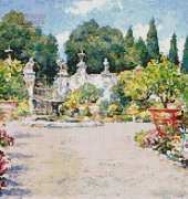 Artecy Cross Stitch Italian Garden by William Merritt Chase