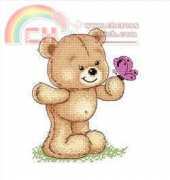 Sdelano S Lubovyu (Made With Love) MK-003 - Teddy with Butterfly
