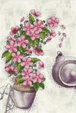 Art Stitch - Cherry Tea by Nadezhda Kazarina / Nadi