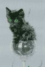 RTO R154 - Kitten in Wine Glass