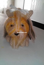mini perrito yorshay,de canal crochet