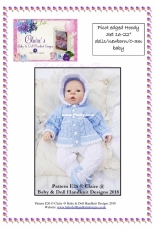 Claire's Baby and Doll E26-picot edged hoody set