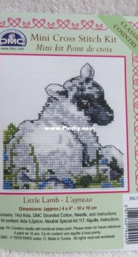 DMC Mini Cross Stitch Kit BK577L Little Lamb