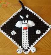 The Knotty Hooker Designs - Sylvester Lovey Blankie